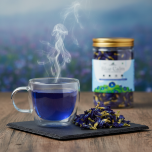 Blue Pea Flowers