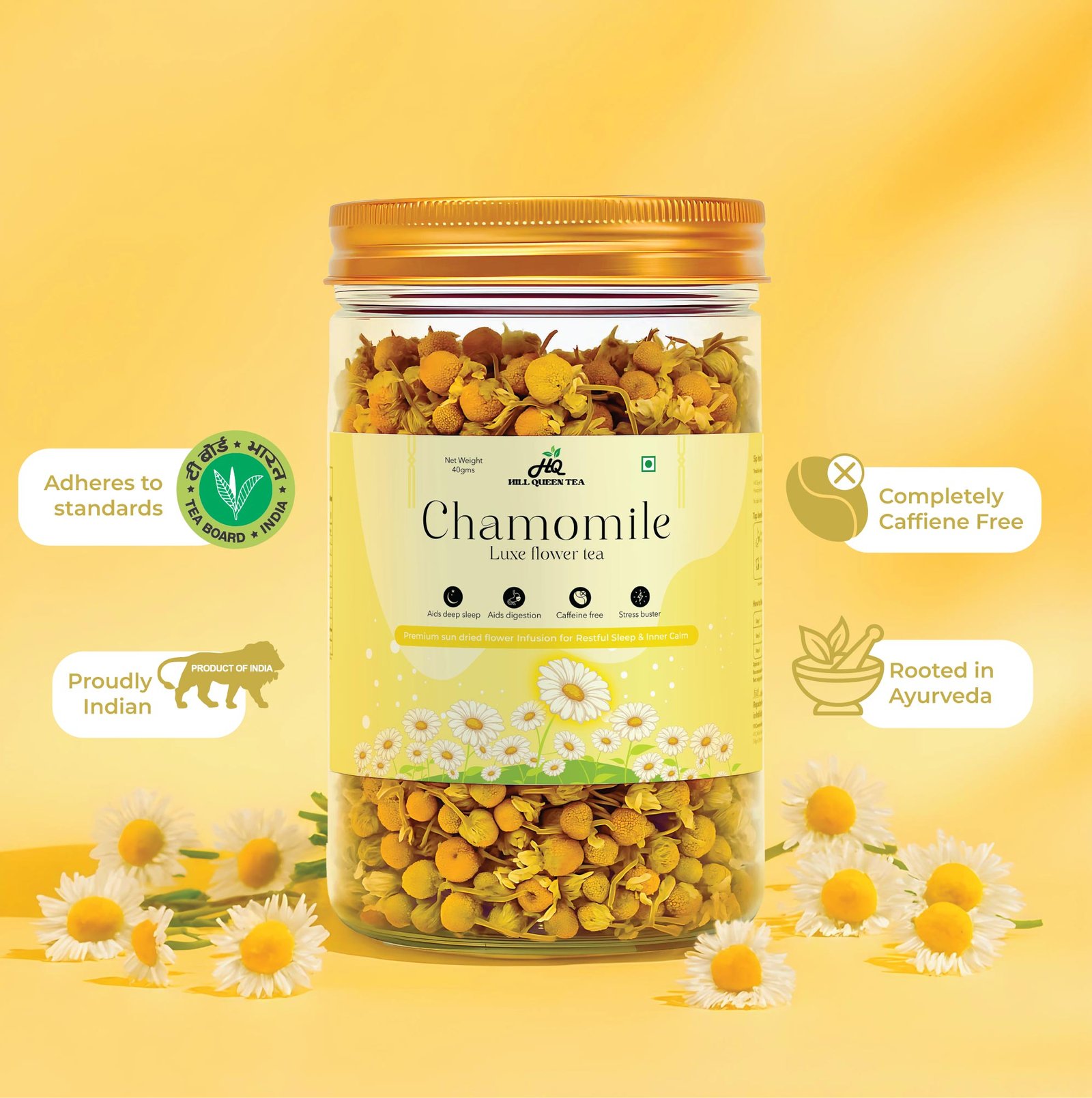 Chamomile Flower Tea | Deep Sleep & Stress Relief