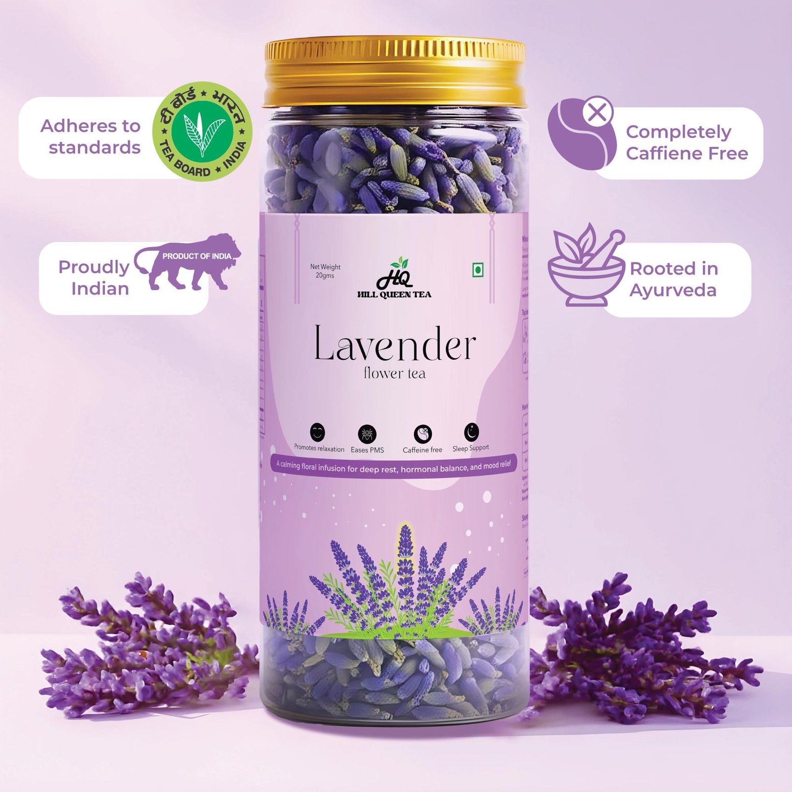 Lavender Flower Tea | Calm, Sleep & PMS Relief
