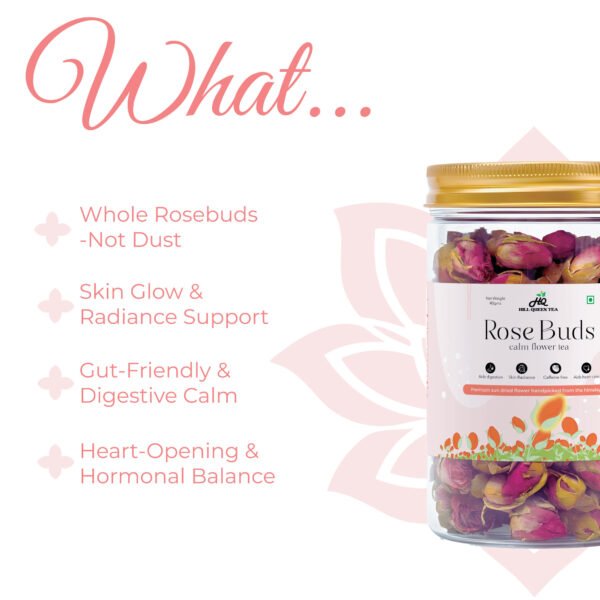 Rose Buds Flower Tea| Skin, Mood & Hormone Support