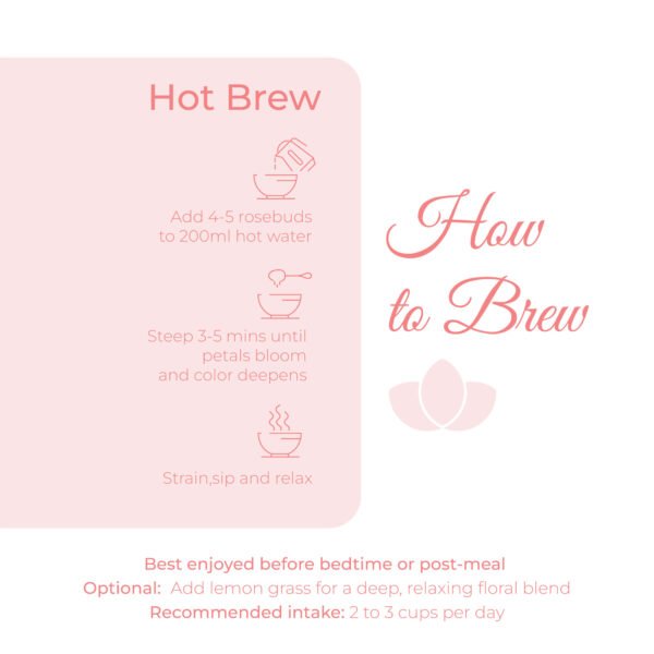Rose Buds Flower Tea| Skin, Mood & Hormone Support
