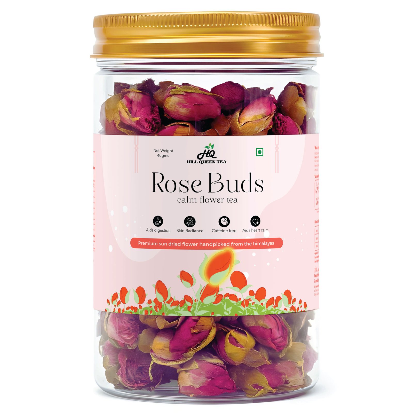 Rose Buds Flower Tea| Skin, Mood & Hormone Support