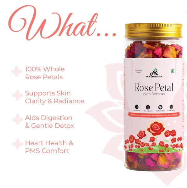 Rose Petal Flower Tea | Skin, Mood & Hormone Support