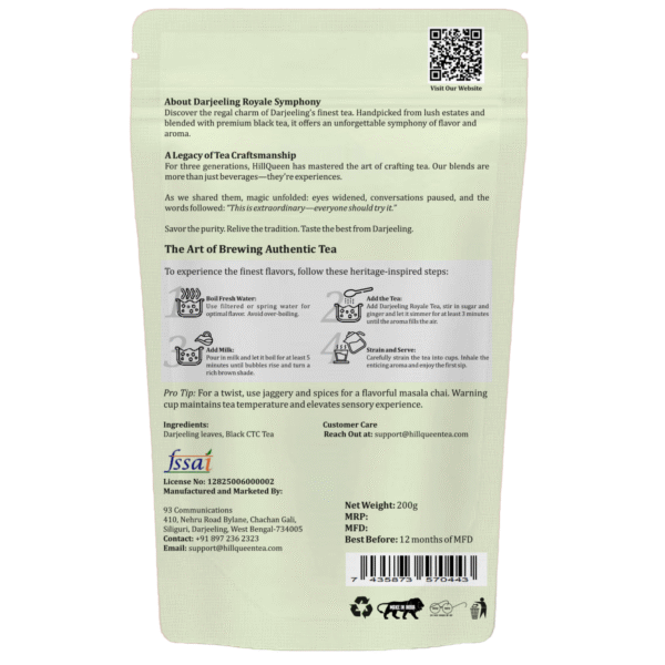 Second Flush Darjeeling Black Tea | High-Grown & Muscatel
