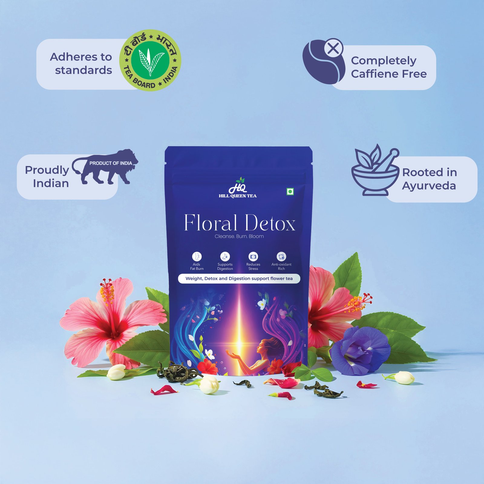 Floral Detox Ritual | Flower Blend for Gut Health & Daily Cleanse