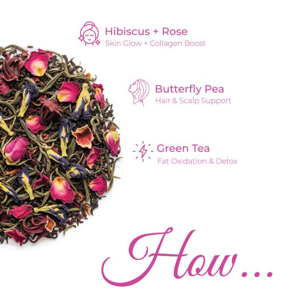 Radiant Glow Floral Ritual – Skin Glow Tea for Natural Beauty