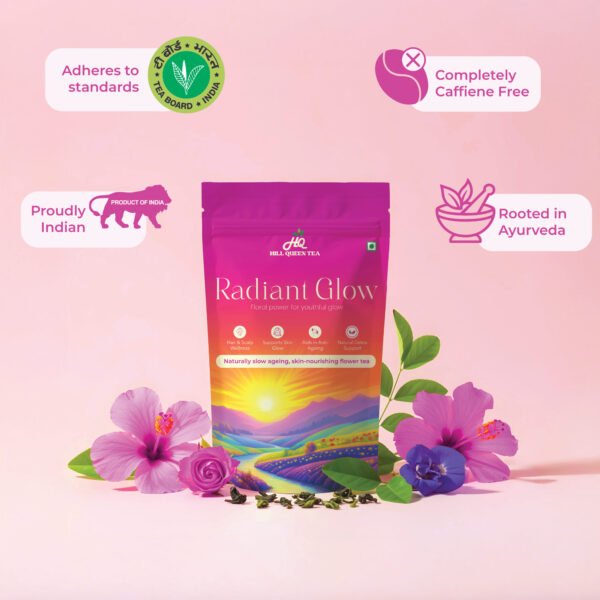 Radiant Glow Floral Ritual – Skin Glow Tea for Natural Beauty