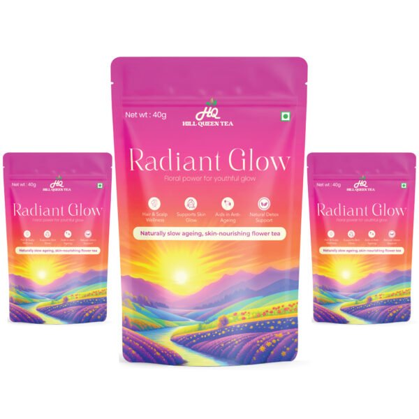 Radiant Glow Floral Ritual – Skin Glow Tea for Natural Beauty