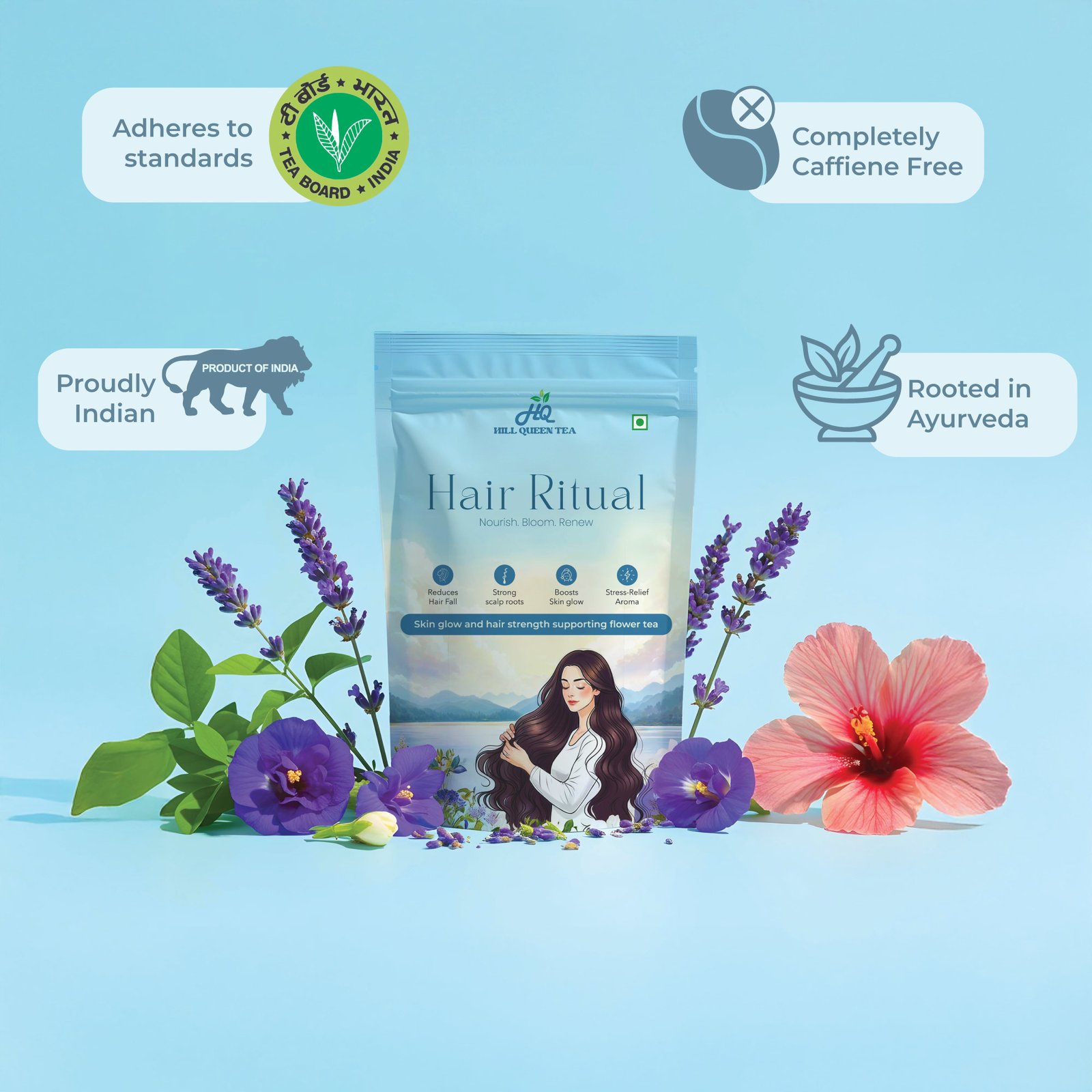 Floral Hair Ritual | Tea for Stronger Hair & Hormonal Balance