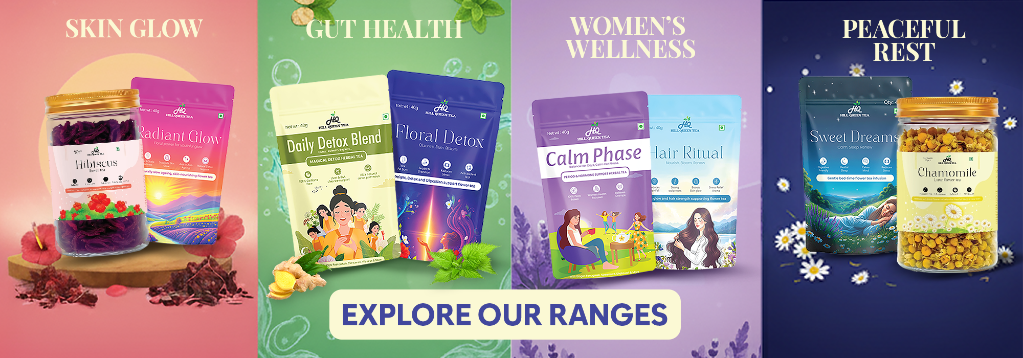 Hill Queen Tea Shop Banner