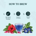 Blue Pea Hibiscus Mint Tea — brew
