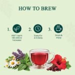 Chamomile Lavender Hibiscus Mint Tea — brew