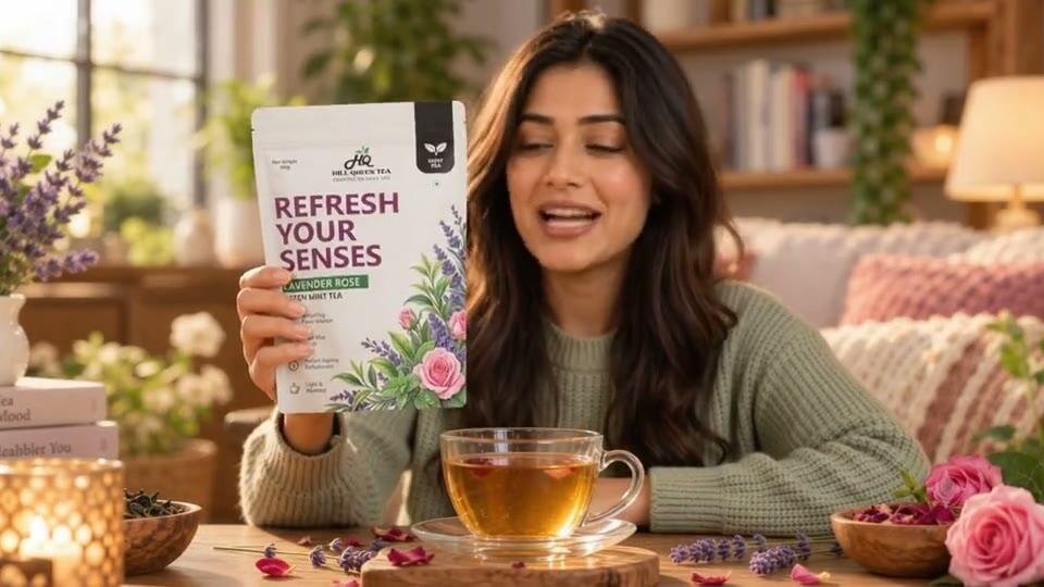 Lavender Rose Mint Green Tea — product film