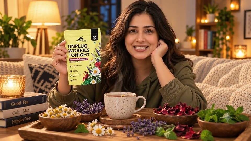 Chamomile Lavender Hibiscus Mint Tea — product film