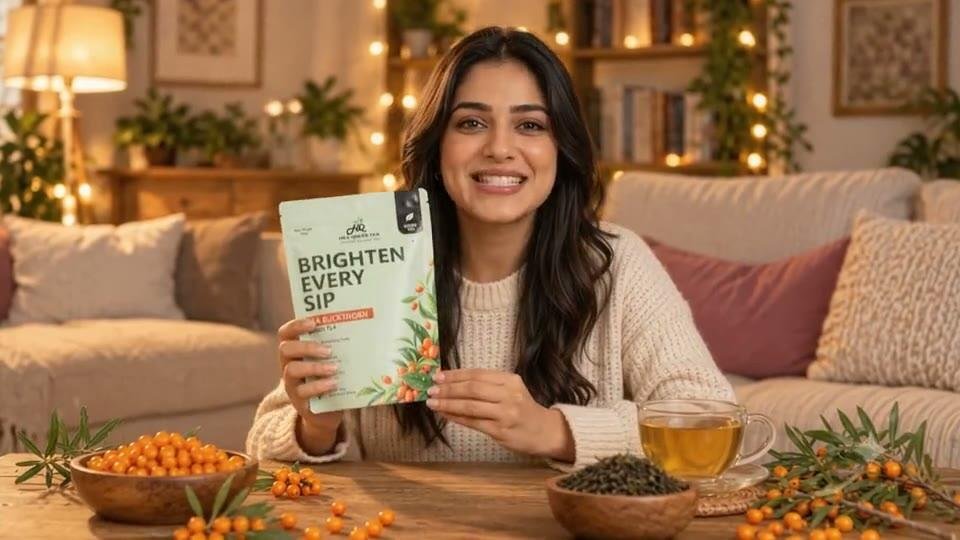 Sea buckthorn Green Tea — product film