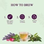 Lavender Rose Mint Green Tea — brew