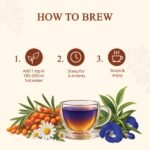 Sea buckthorn Chamomile Blue Pea Green Tea — brew